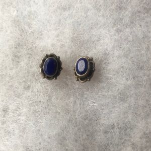 Lapis stud earrings